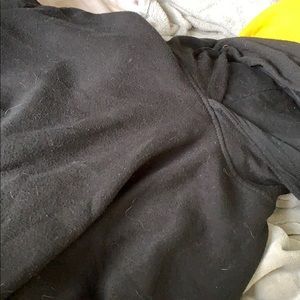 Black crop top sweater